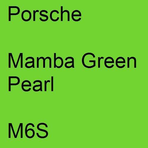 Porsche, Mamba Green Pearl, M6S.